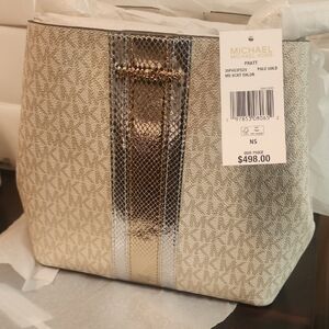 Michael Kors Pale Gold and Silver Women's Bag